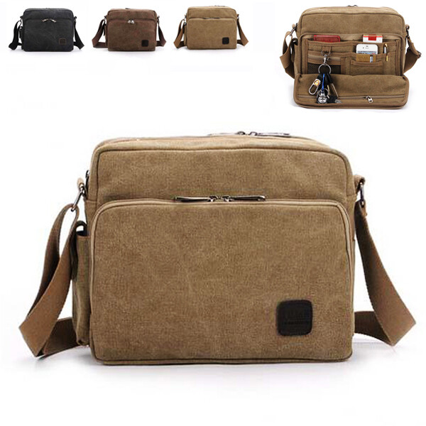 multifunctional canvas messenger bag